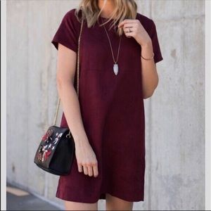 Brandy Melville Faux Suede Dress